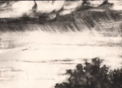 A set of black and white monotypes: glimpses of the  monochromatic rural winter  in Morin Heights, Quebec.