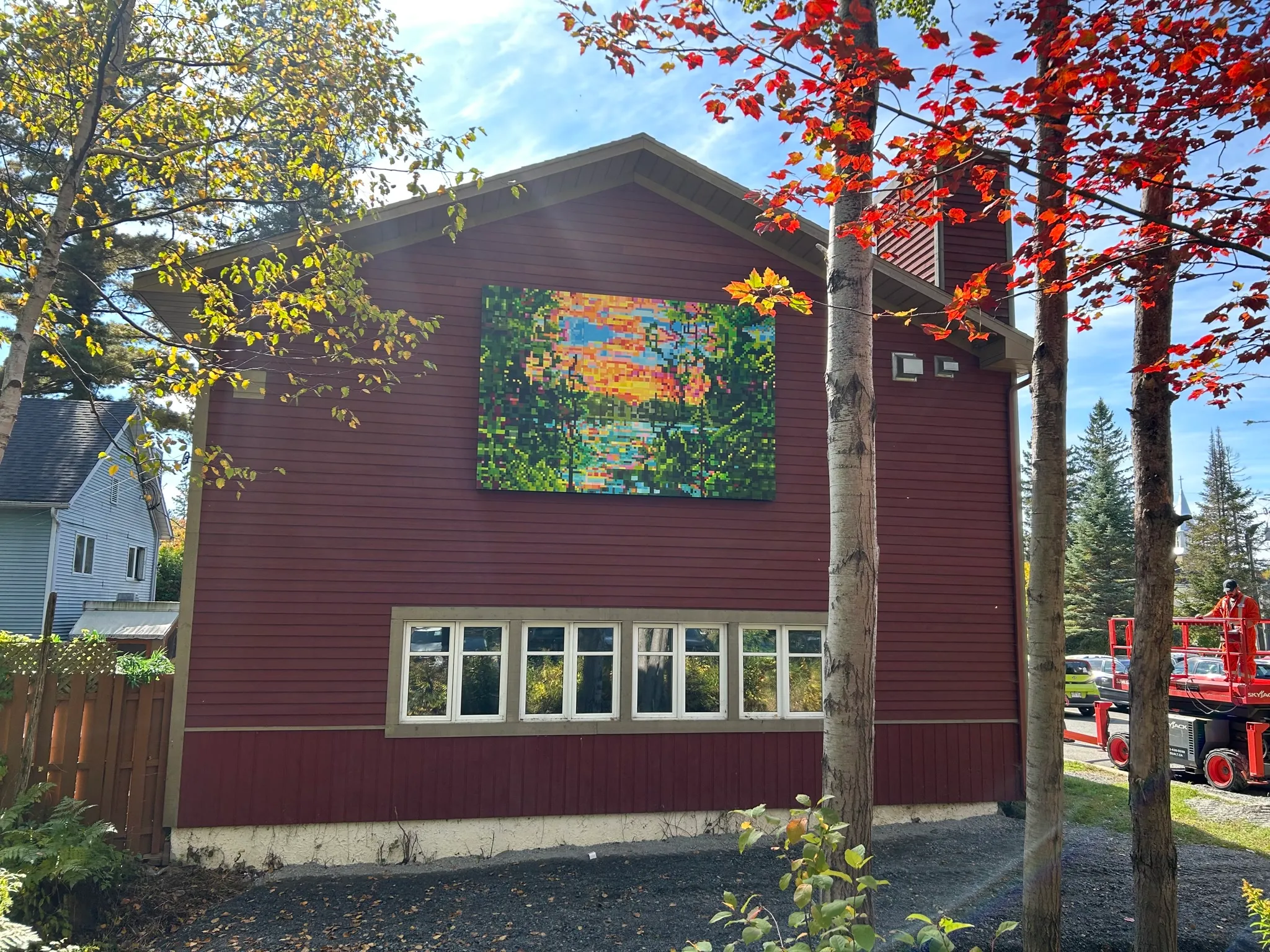 Acrylic on wooden panels, 12 feet x 8 feet, 2025