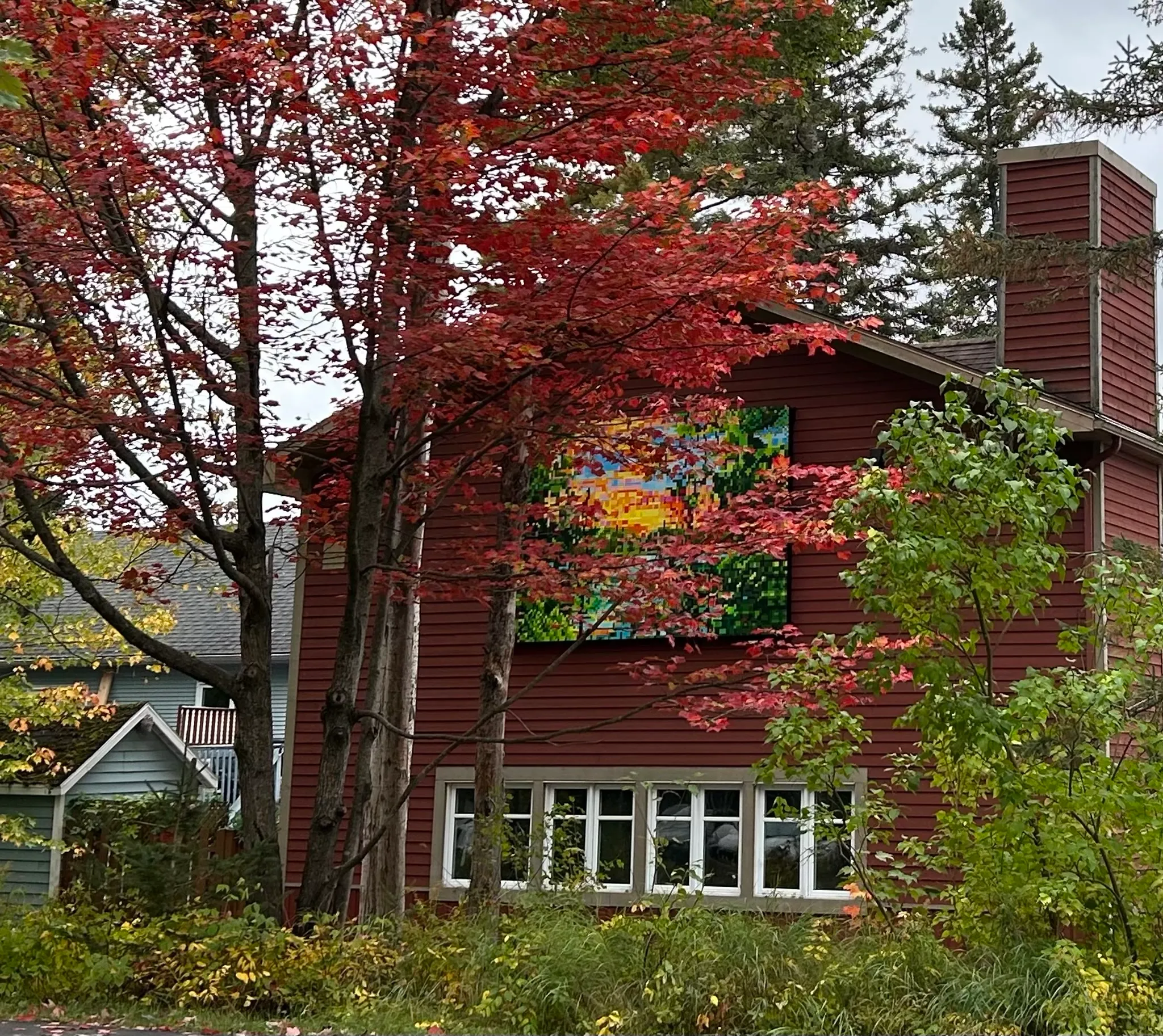 Acrylic on wooden panels, 12 feet x 8 feet, 2025